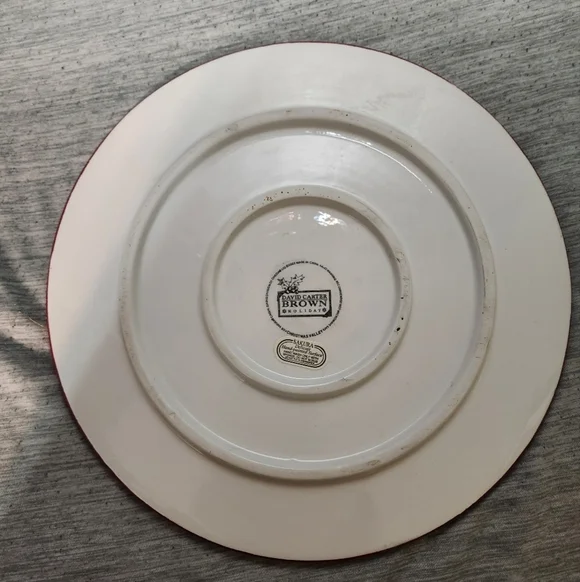 David Carter Brown Christmas Valley Children Sledding Snowmen Trivet 9.5" - Picture 5 of 7